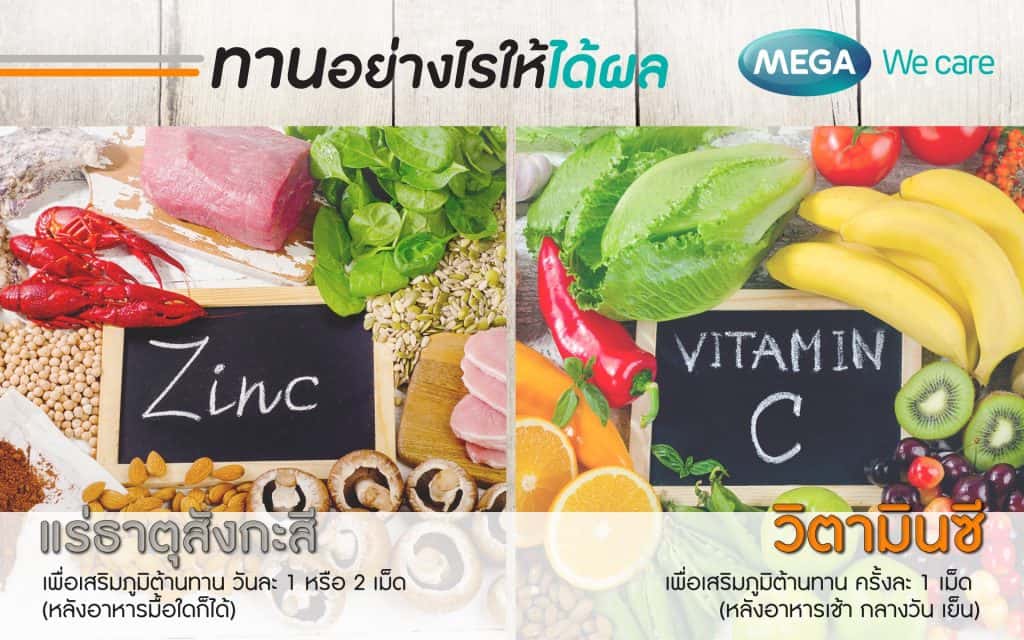 การกินซิงค์กับวิตามินซีด้วยกันเพื่อดูแลร่างกาย
