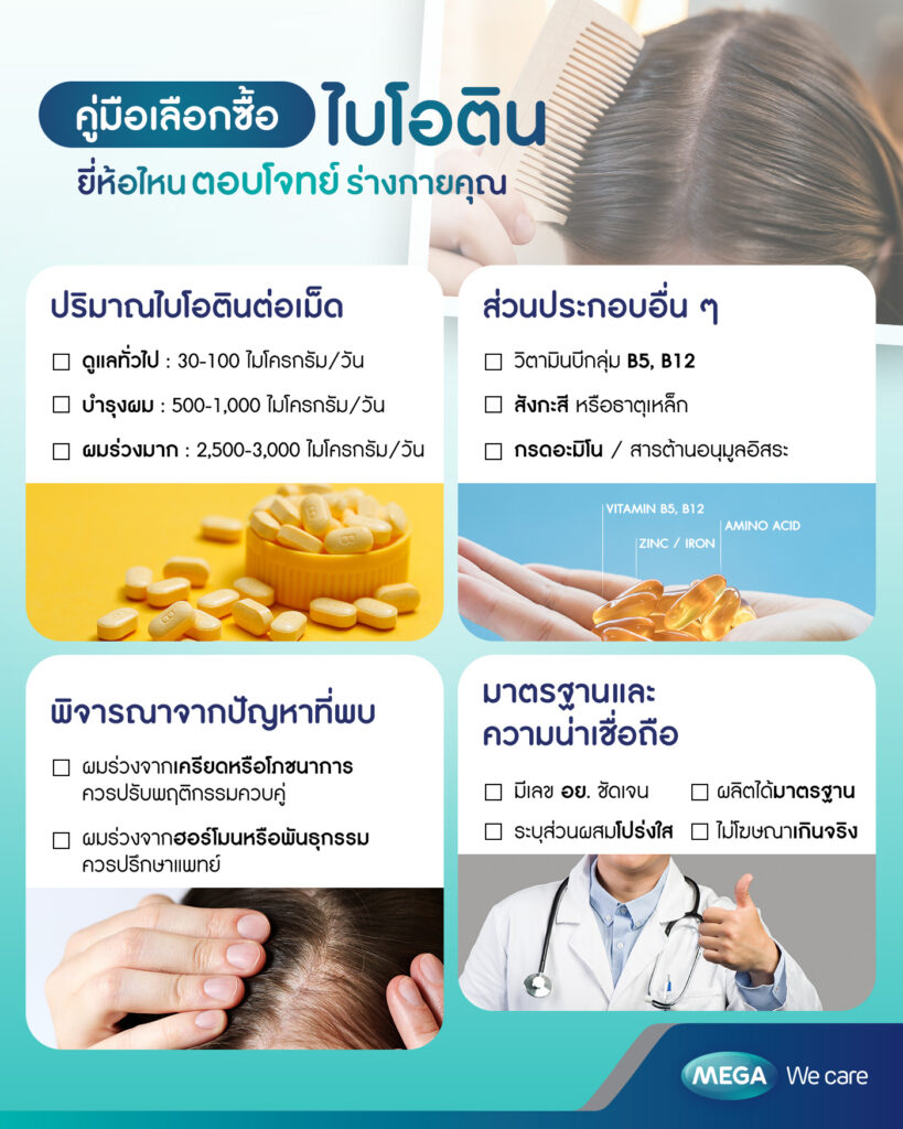 วิธีเลือกว่าควรกินไบโอตินยี่ห้อไหนดีให้เหมาะกับร่างกาย